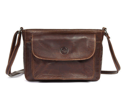 Polaris Leather Ladies Bag - Brown