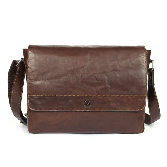 Polaris Leather Messenger Bag