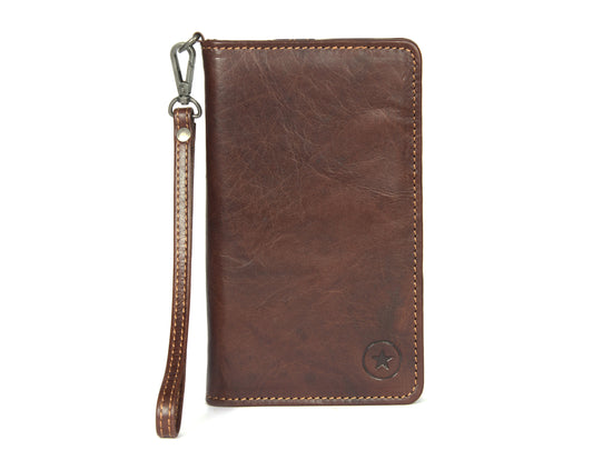 Polaris Leather Wallet for Women - Brown