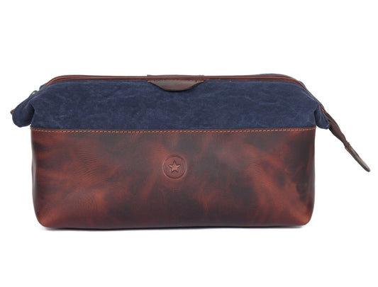 Rogue Leather Canvas Washbag