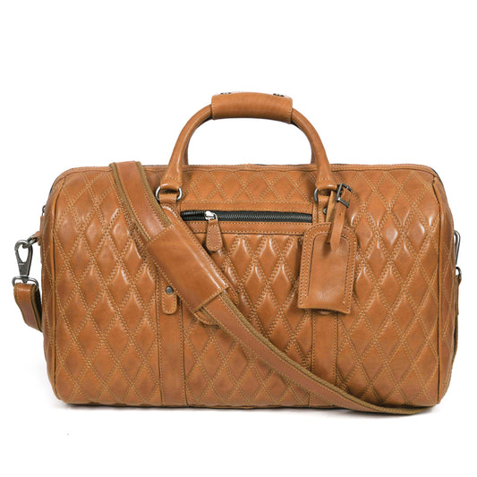 Luxor Quilted Leather Duffle Bag