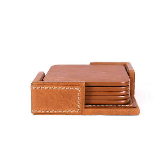 Olimpia Leather Coaster