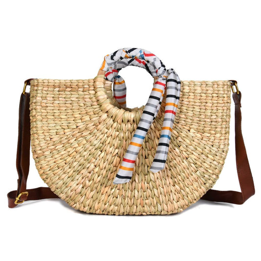 Nature Nest Shopper Handwoven Embroidered Handbag