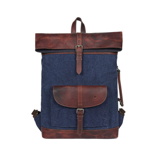 Rogue Leather Canvas Backpack