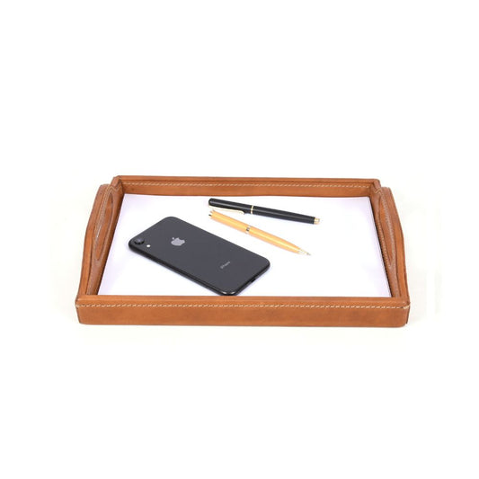 Ombra Leather Serving Tray