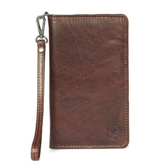 Polaris Leather Wallet for Women - Brown