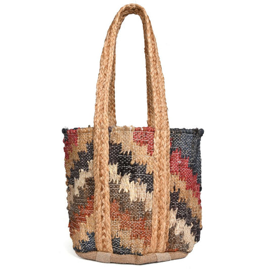 Wild Weave Jute Tote Bag