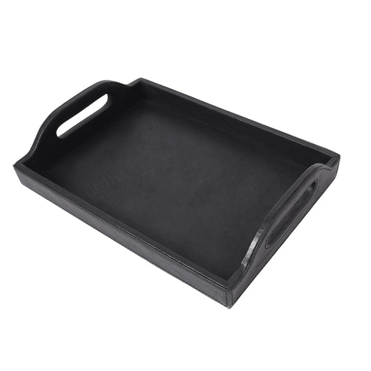 Ombra Leather Serving Tray ( AC-211-A ) Black