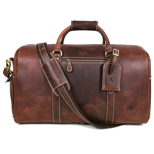 Forge Leather Suede Duffle Bag