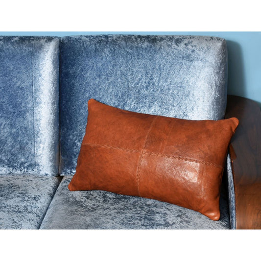 Paris Leather Pillow Cover