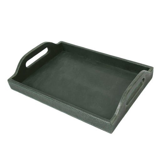 Ombra Leather Serving Tray ( AC-211-B) Green