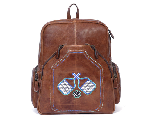 Leather Pickle Ball Backpack