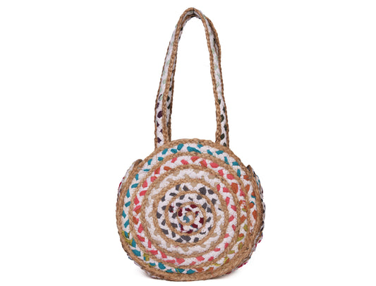 JuteJoy Organic Jute Round Handbag