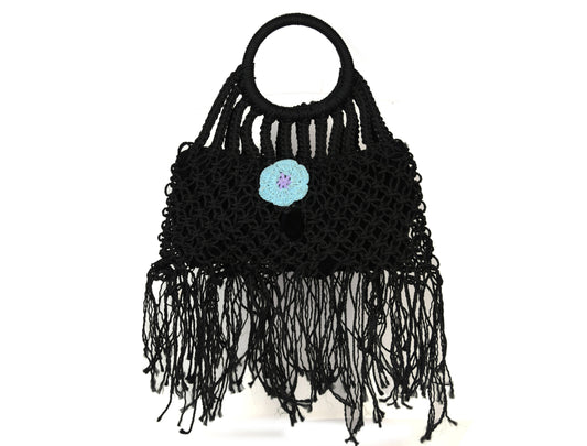 Hippie Style Crochet Fringe Bag | LB-743