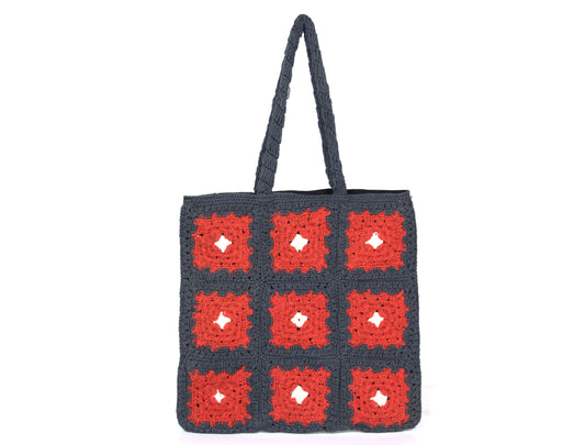 Crochet Shopper Tote Bag | LB-722