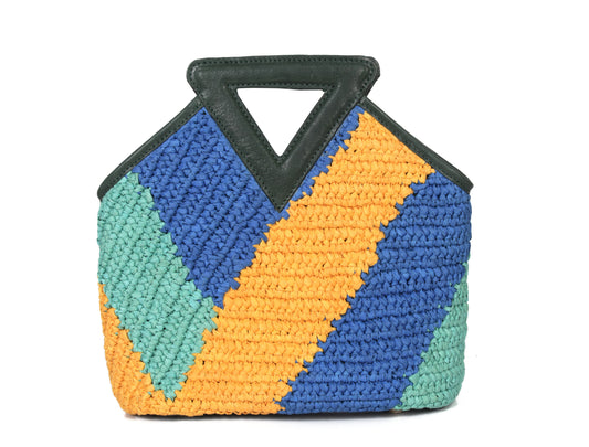 Raffia Leather Handbag | LB-763