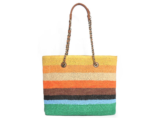 Bianca Raffia Chic Crochet Tote: Stylish and Functional Tote bag