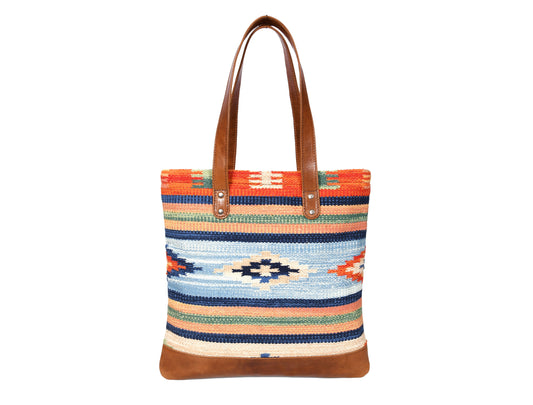 Kilim Leather Tote Bag | ( LB-478 )