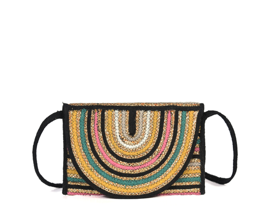 Sassy Sleek Jute Crossbody Bag | LB-700