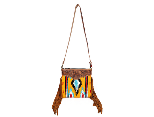 Elodie  Western Leather Crossbody Bag